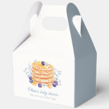 Blue Floral Blueberry Pancake Brunch Babydusche