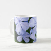 Blue Floral Bokeh Kaffeetasse (Vorderseite Links)