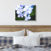 Blue Floral Bokeh Leinwanddruck (Insitu (Schlafzimmer))