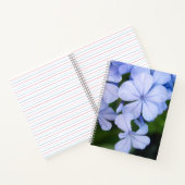 Blue Floral Bokeh Notizblock (Innenseite)