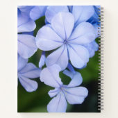 Blue Floral Bokeh Notizblock (Rückseite)