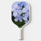Blue Floral Bokeh Pickleball Schläger (Rückseite)