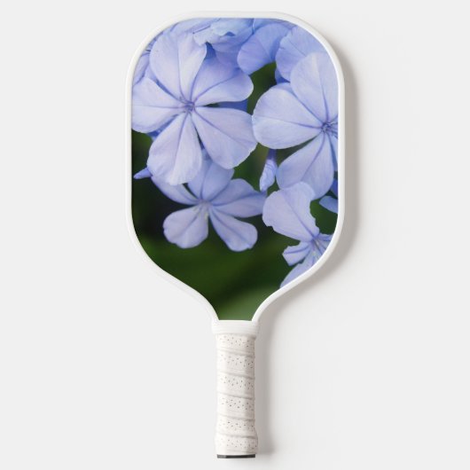 Blue Floral Bokeh Pickleball Schläger (Vorderseite)