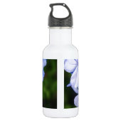 Blue Floral Bokeh Trinkflasche (Rückseite)