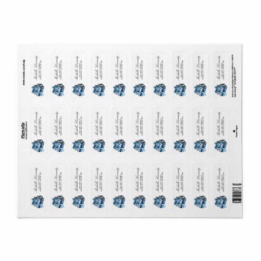 Blue Floral Books A New Chapter Brautparty (Vorne)