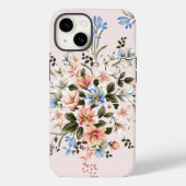 Blue Floral Bouquet Girly | iPhone 14 Case-Mate C Hülle (Rückseite)
