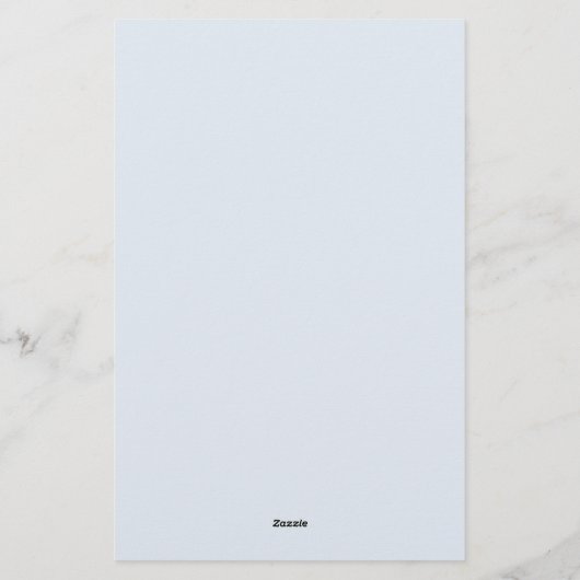 Blue Floral Brautparty Bingo Game Briefpapier (Rückseite)