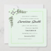 Blue Floral Bridal Shower Invitation | Editable Sp Einladung (Vorderseite)