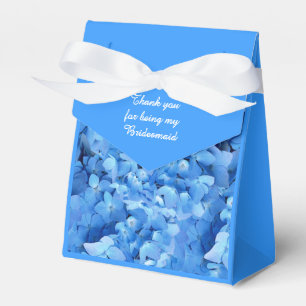 Blue Floral Bridesmaid Vielen Dank Geschenkschachtel