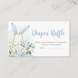 Blue Floral Bunny Rabbit Babydusche Windelwanne Wi Begleitkarte