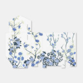 Blue Floral Chinoiserie Gastgeschenk Bag Geschenkschachtel (Ungefaltet)