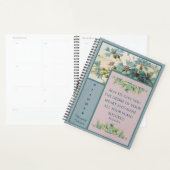 Blue Floral Christlich Planner mit Bible Verse Planer (Anzeige)