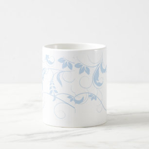 Blue Floral Coffee Mugs Kaffeetasse