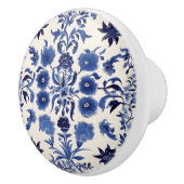 Blue Floral Custom Keramik Knoblauch Keramikknauf (Rechts)