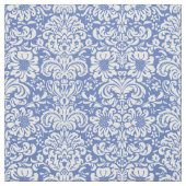 Blue Floral Damask Stoff (Muster)