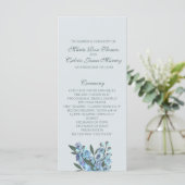 Blue Floral Delphinium Programm (Stehend Vorderseite)