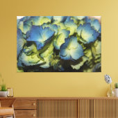 Blue Floral Designer Leinwand (Insitu (Wohnzimmer))