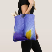 Blue Floral Dramatique Iris Blume Tasche (Von Nahem)