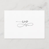 Blue Floral Elegant QR Code UAWG Wedding Begleitkarte (Rückseite)