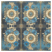 Blue Floral Fabric Seamless Pattern For Sewing Stoff (Muster)