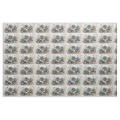 Blue Floral Fabric Seamless Pattern For Sewing Stoff (Fat Quarter (45,7 x 55,9 cm))