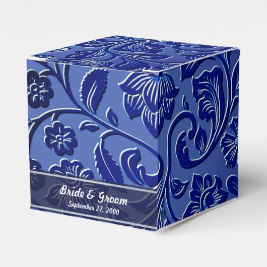 Blue Floral Fevor Box Geschenkschachtel (Vorderseite)