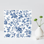 Blue Floral French Vintage Art Fliese<br><div class="desc">Bringen Sie eine Touch klassischer französischer Eleganz in Ihre Zuhause mit dieser blühenden Keramik. Dieses Kachel besticht durch ein hübsches, französisch inspiriert Blumendesign auf einem knalligen, weißen Hintergrund und strahlt zeitlosen Stil und Eleganz aus. Perfekt für Wandinstallationen, Backsplash-Akzente oder dekorative Projekte, jede Kachel ist aus hochwertiger Keramik gefertigt, um dauerhafte...</div>