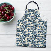 Blue Floral Gold Glitzer Japanisch Ukiyo-e Schürze