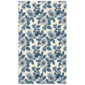 Blue Floral Gold Glitzer Japanisch Ukiyo-e Tischdecke (Vorderseite)