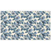 Blue Floral Gold Glitzer Japanisch Ukiyo-e Tischdecke (Vorderseite (Horizontal))