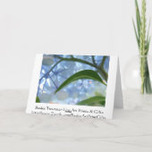 Blue Floral Greeting Cards Blank Hydrangea Blume Karte (Rückseite)