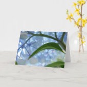 Blue Floral Greeting Cards Blank Hydrangea Blume Karte (Gelbe Blume)