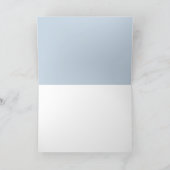 Blue Floral Halloween Baby Dusche Danke Karte (Innenseite)