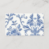 Blue Floral Handmade Soap Company Visitenkarte (Rückseite)