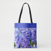 Blue Floral Hyacinth Blume Tasche (Vorderseite)