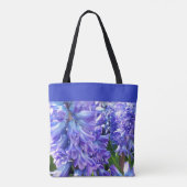 Blue Floral Hyacinth Blume Tasche (Rückseite)