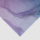 Blue Floral in Alcohol Ink Series Design #36 Seidenpapier (Ausschnitt)