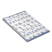 Blue Floral Journal – Elegant Botanical Notebook Notizblock (Rechte Seite)