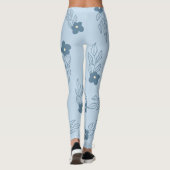 BLUE FLORAL LEGGINGS (Rückseite)