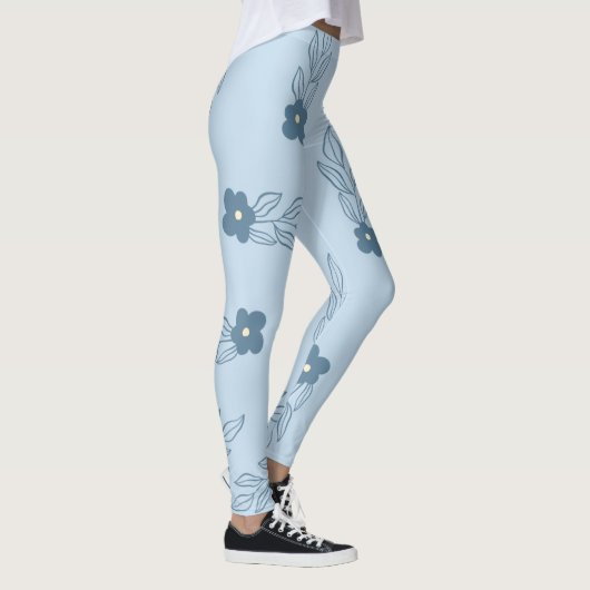 BLUE FLORAL LEGGINGS (Rechts)
