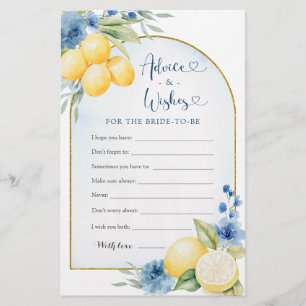 Blue Floral Lemon Hauptpresse Beratung und Wünsche