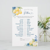 Blue Floral Lemon Hauptpresse würde sie eher (Stehend Vorderseite)