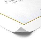 Blue Floral Lemon Main Squeeze Baby Duschgetränke Poster (Ecke)