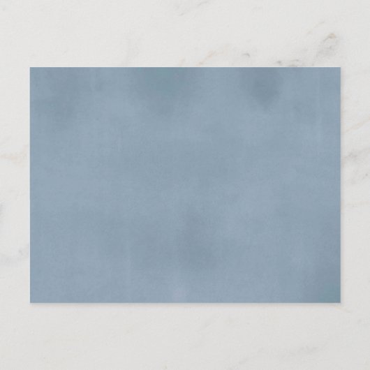 Blue Floral Lemon Main Squeeze Books for Baby Einladungspostkarte (Rückseite)