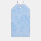 Blue Floral Lemon Main Squeeze Brautparty Geschenkanhänger (Rückseite)