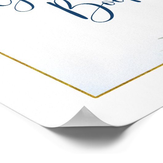 Blue Floral Lemon Main Squeeze Gästebuch (Ecke)