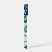 Blue Floral Lily of the Valley May Birth Blume iPhone 15 Hülle (Rechte Seite)