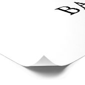 Blue Floral Mommy to bee Baby Dusche Begrüßungszei Poster (Ecke)