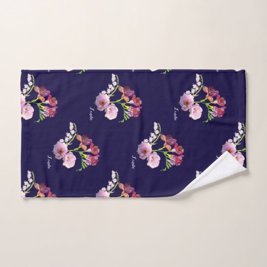 Blue Floral Mother's Day Bath Set (Handtuch)