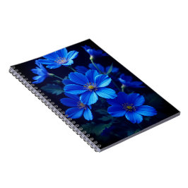 Blue Floral Notebook - Beauty for Your Ideas Notizblock
